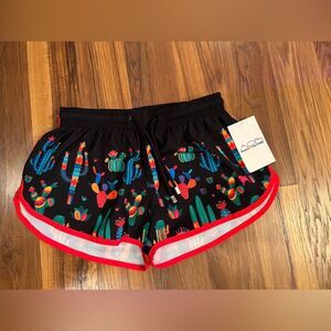 Cactus brightly colored running shorts women